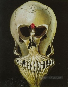 Ballerina in a Death's Head Salvador Dali Oil Paintings